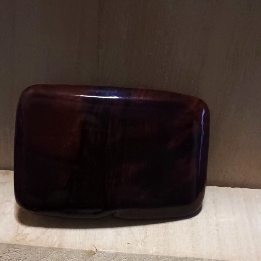 Dark Brown Rectangular Belt Buckle - image 1